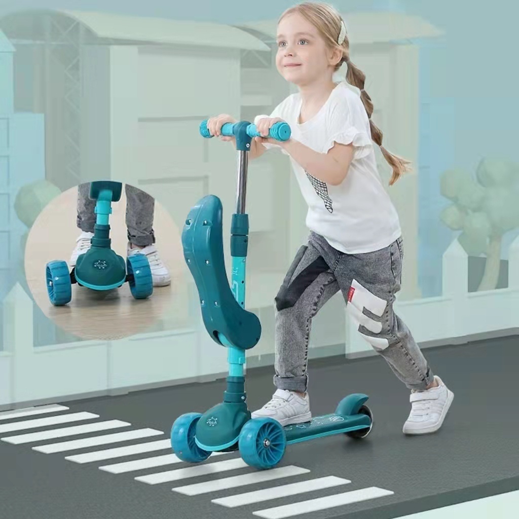 folding scooter for kids ride on toy car for 3 years old scooters with ...