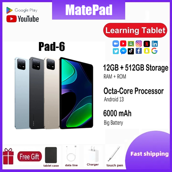 MatePad tablet android for kids Pad-6 online learning 12GB+512GB 12 ...