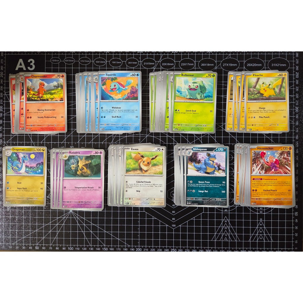 Pokemon 151 Complete C/UNC Master Set - Non Holo - Pokemon Card Singles ...