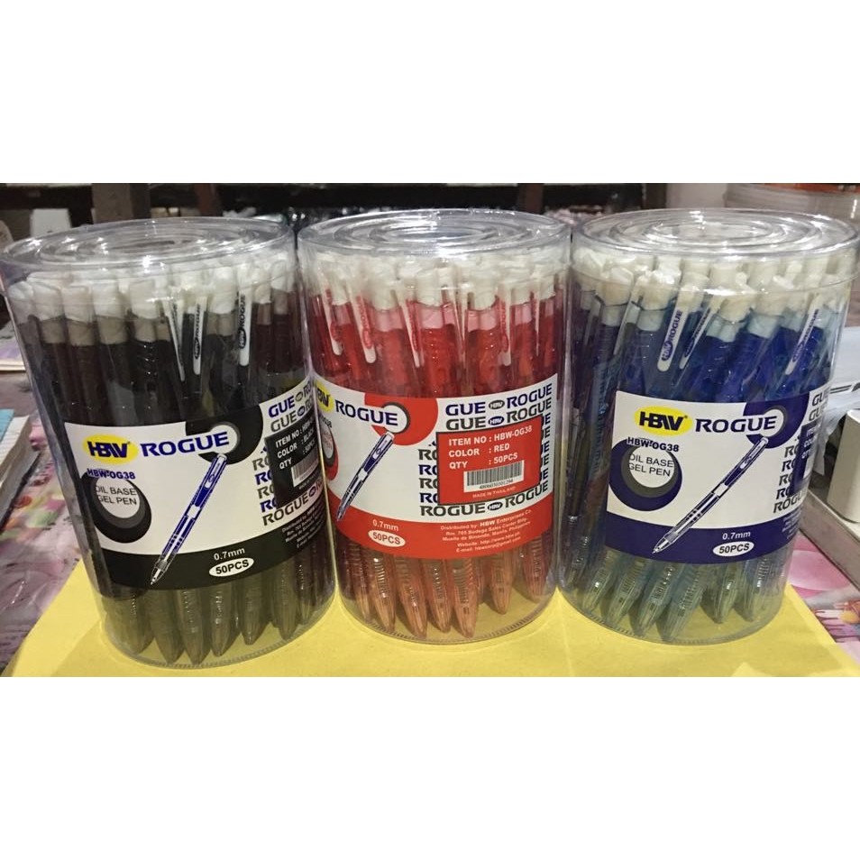 HBW ROGUE OIL BASE GEL PEN (OG38) 50PCS/BOX | Shopee Philippines