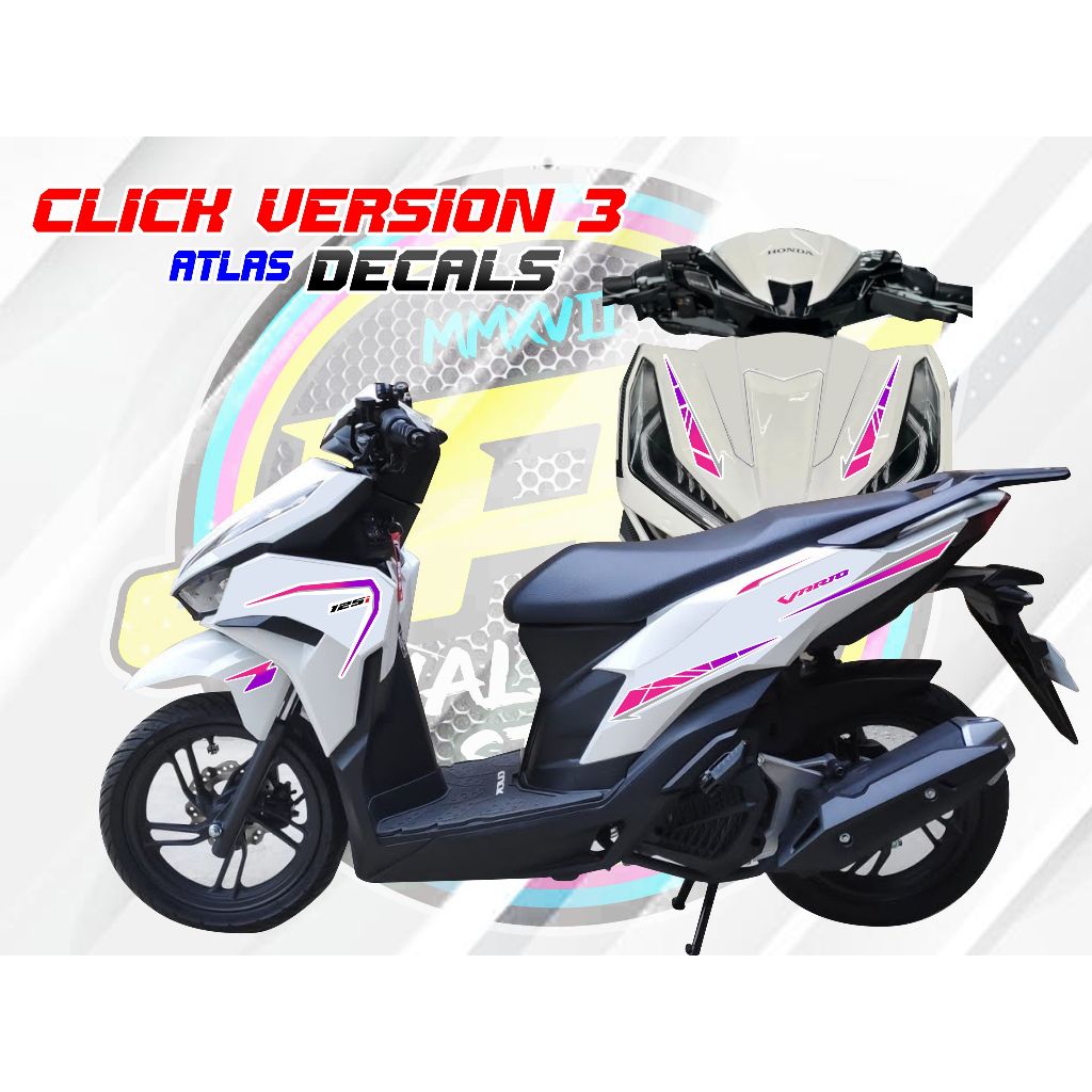 Click V3 ATLAS Decals - High Quality Sticker | Shopee Philippines