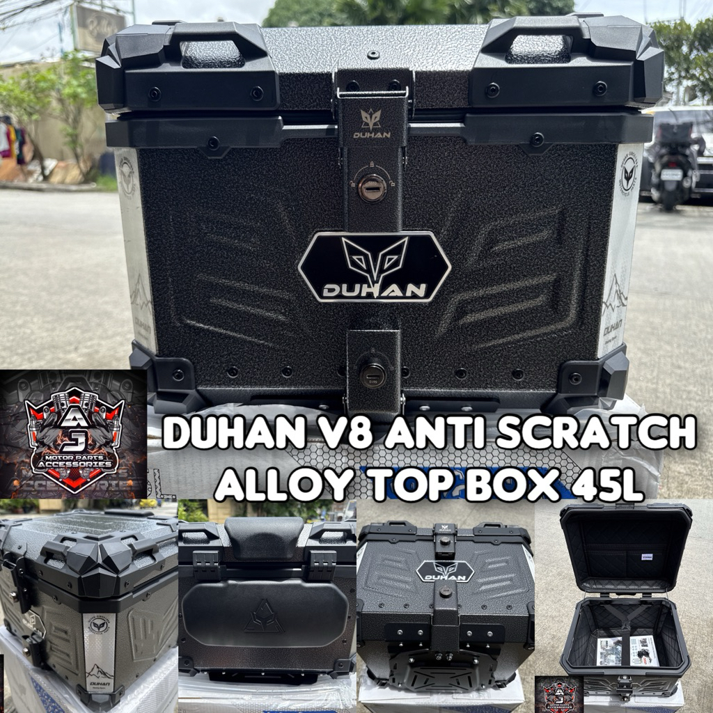 DUHAN 3X BUTTERFLY ALLOY TOP BOX 45L ANTI SCRATCH | Shopee Philippines