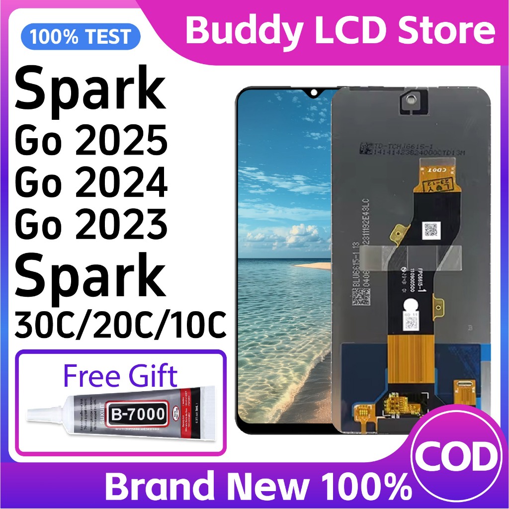 [Brand New] LCD For Tecno Spark go 2024/2023/1S / Spark 10/20/30 ...