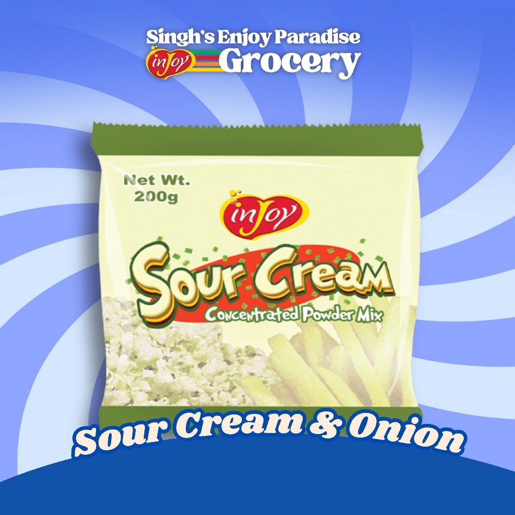 inJoy Sour Cream and Onion Popcorn Powder 200g | Shopee Philippines