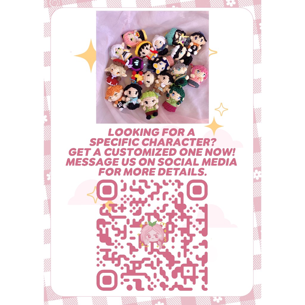 Neji Hyuga Crochet Chibi Keychain (Naruto) | Shopee Philippines