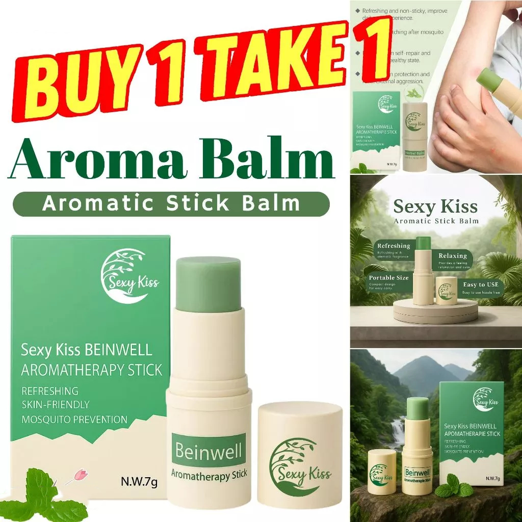BEINWELL AROMATHERAPY STICK BALM REFRESHING SKIN-FRIENDLY MOSQUITO ...
