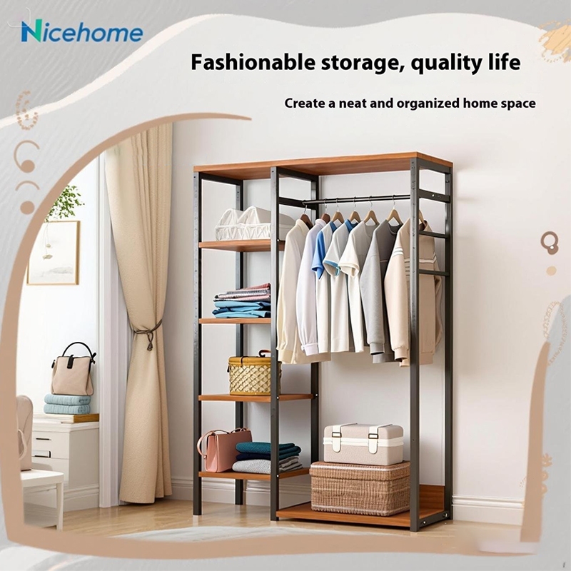 Metal vertical hanger hanging wardrobe storage rack hanger cabinet ...