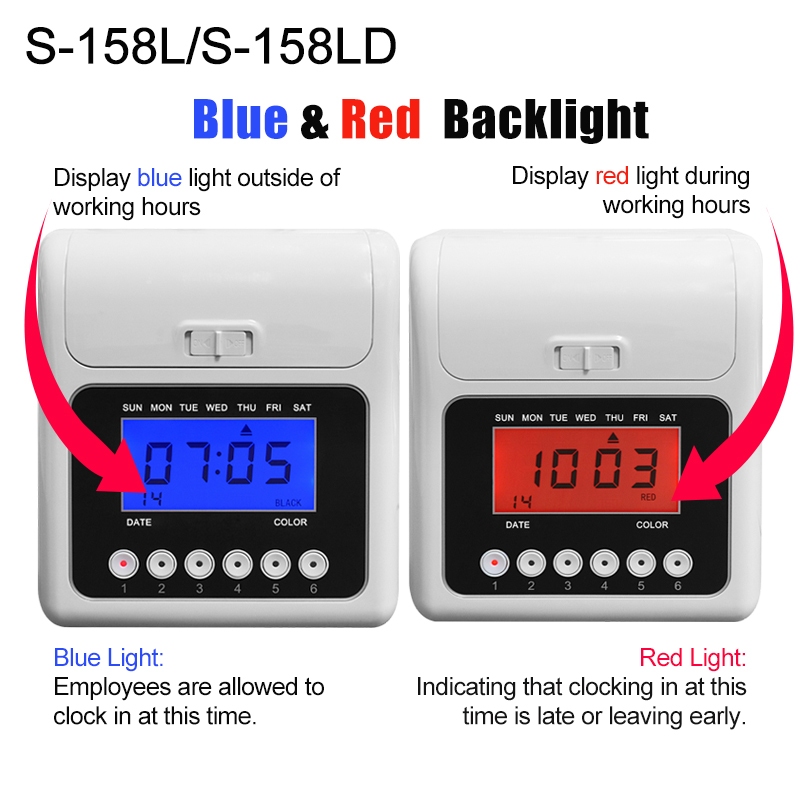 LED Screen Bundy Clock With Timecard Power Outage Available With ...