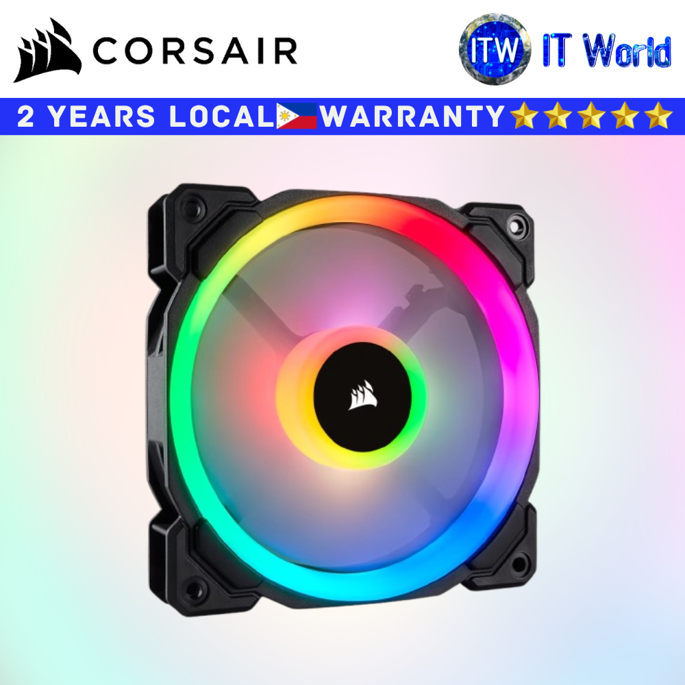 Itw | Corsair LL120 120mm Dual Light Loop RGB Fan - 3 Fan Pack with ...