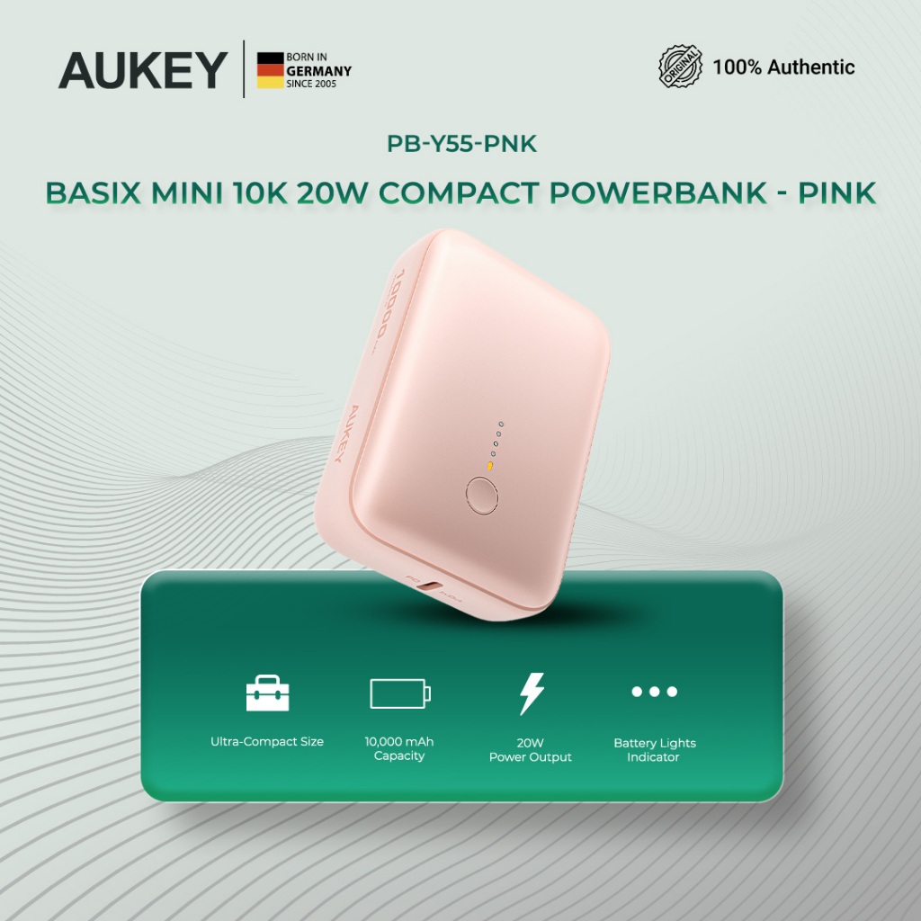 AUKEY PB-Y55 Spark Mini 20W 10000mAh Ultra-Compact Power Bank