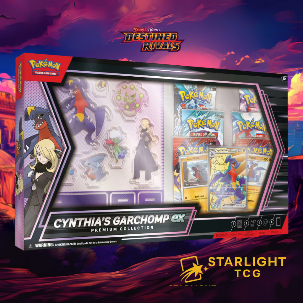 Pokemon TCG Cynthia's Garchomp ex Premium Collection | Destined Rivals ...