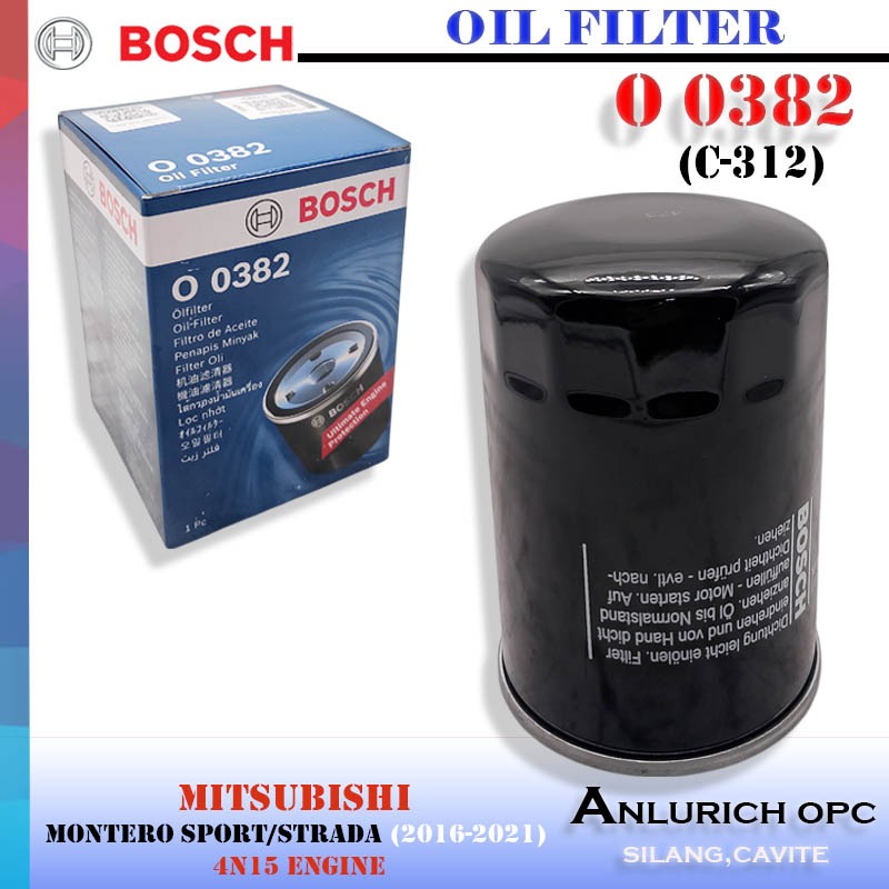 BOSCH OIL FILTER (C-312) FOR MITSUBISHI MONTERO SPORT/STRADA/4N15 ...