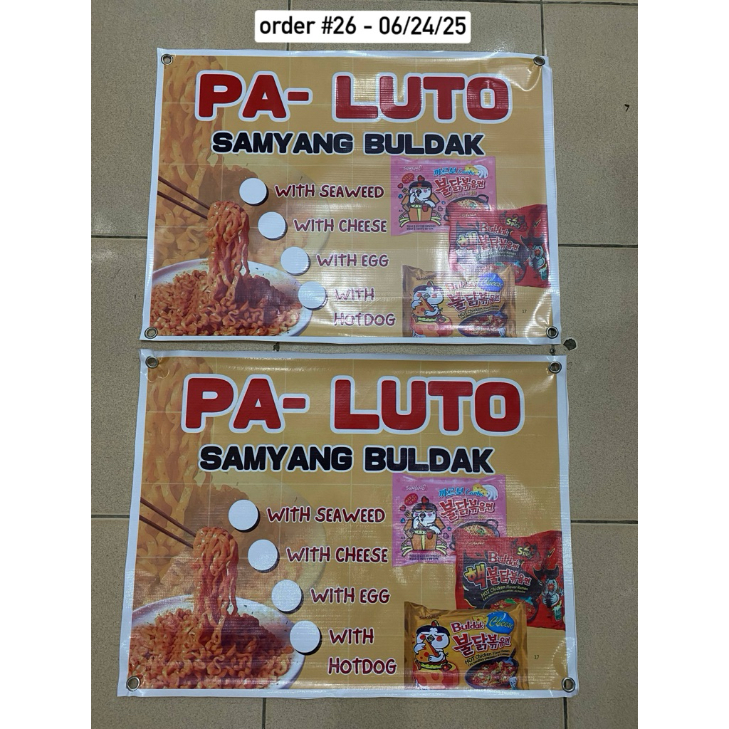 PRINTFAIRY READY MADE TARPAULIN AND LAMINATE SIGNAGE FOR KOREAN FOOD ...