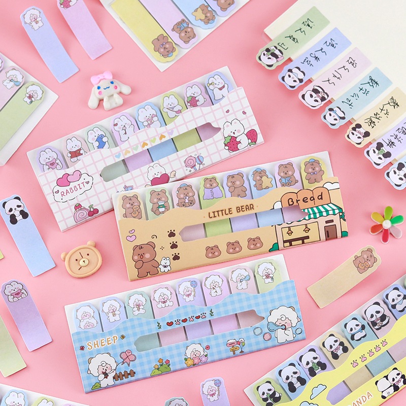 120 Sheets Cute Shaped Sticky Note Index Post Cartoon Memo Pads School ...