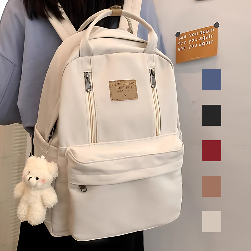 SY Fashion Backpack For Women Fashion Solid Color School bag High ...