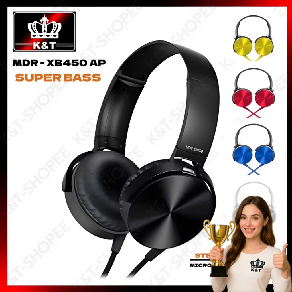 Bass Stereo Headphones Extra Bass Headset XB450 Extra Bass Headset
