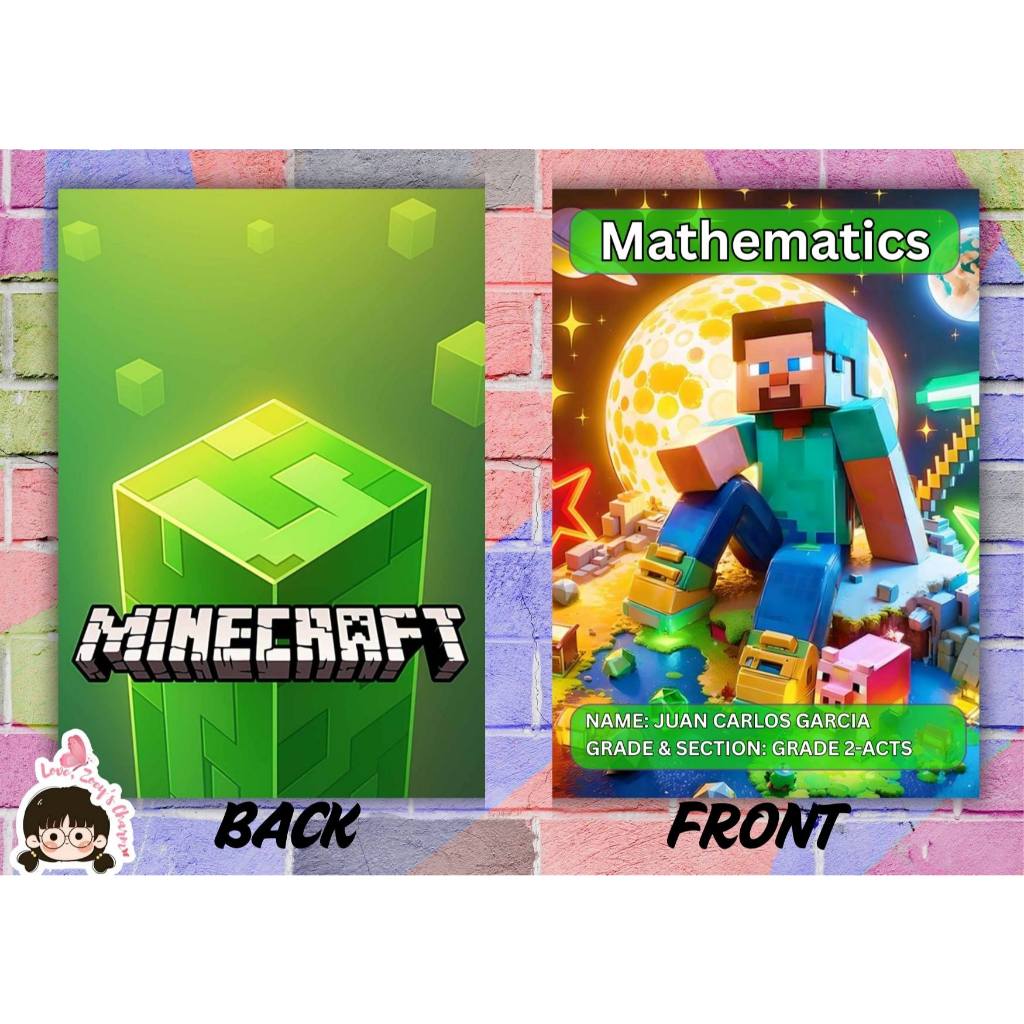 MINECRAFT STAPLED NOTEBOOK WRITING AND COMPOSITION | Shopee Philippines