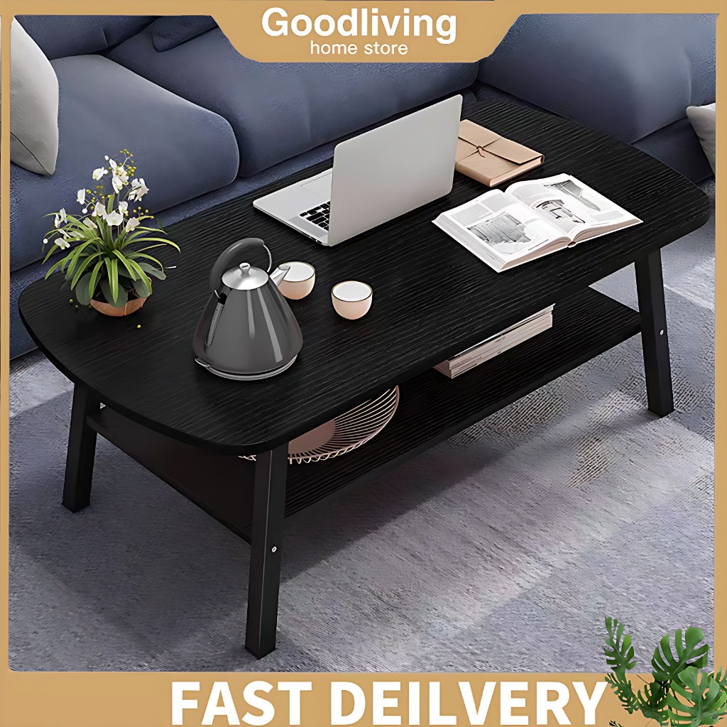 ⚽COD⚽ 2 Layers Coffee Table Modern Center Tea Table Sofa Table With ...