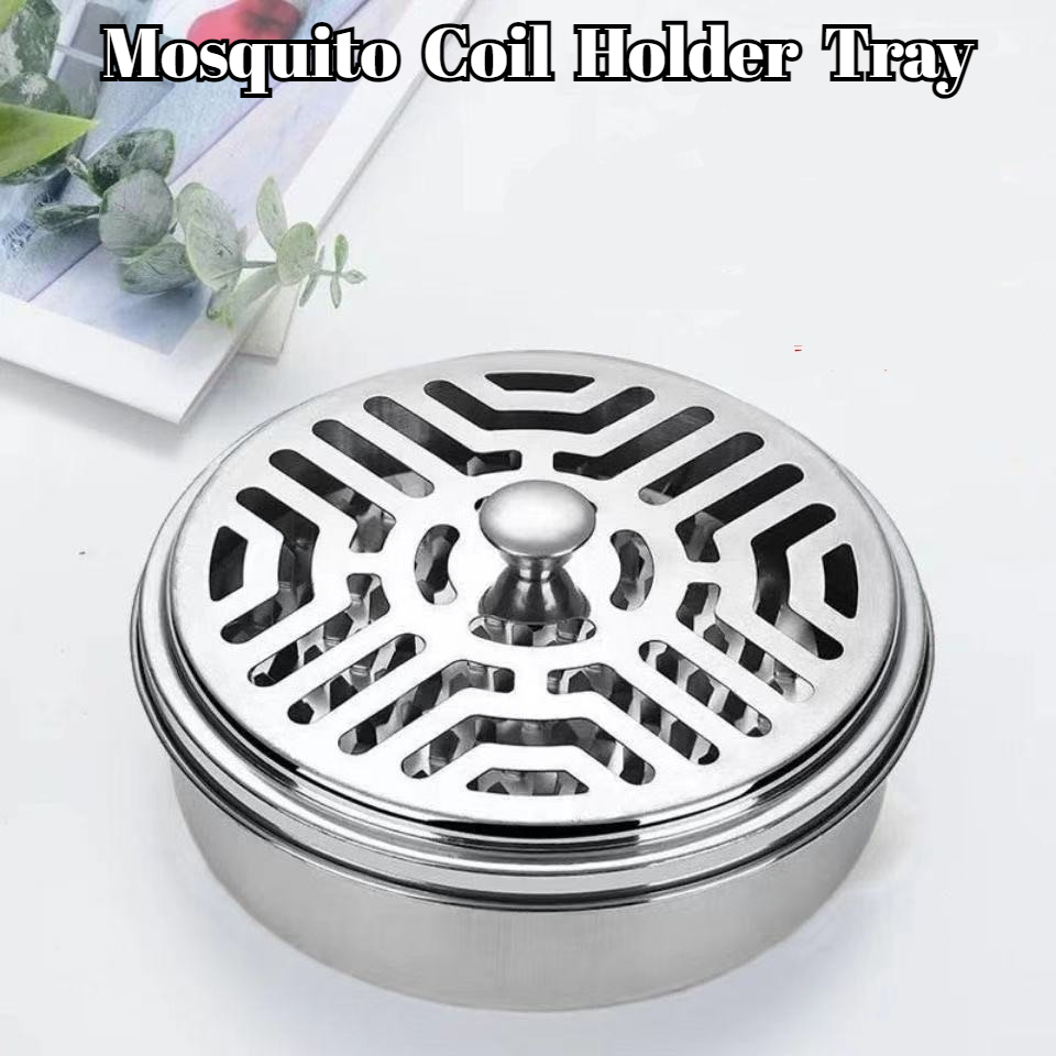 Home Mosquito Coil Box with Fireproof Mosquito Coils Holder Tray ...