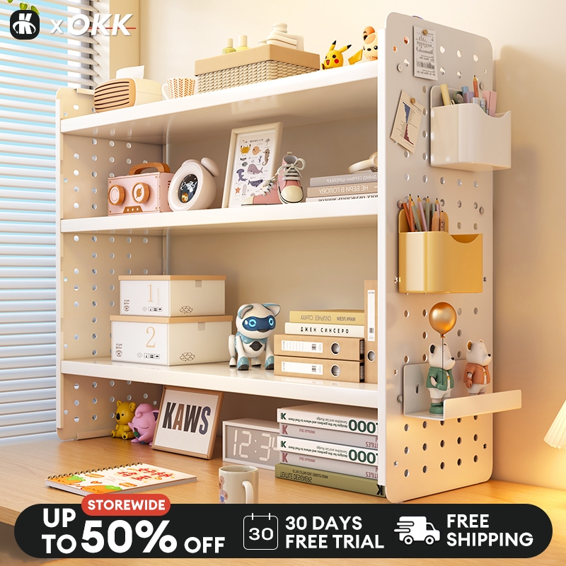 【Free Shipping】Desktop Storage Rack Desk Bookshelf Tabletop Space ...