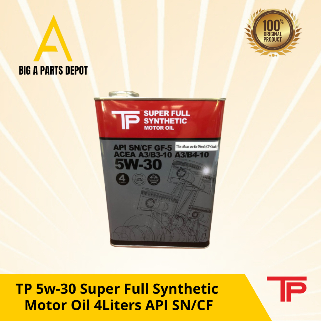 TP - 5w-30, 5w-40 Super Full Synthetic Motor Oil for Gasoline & Diesel ...
