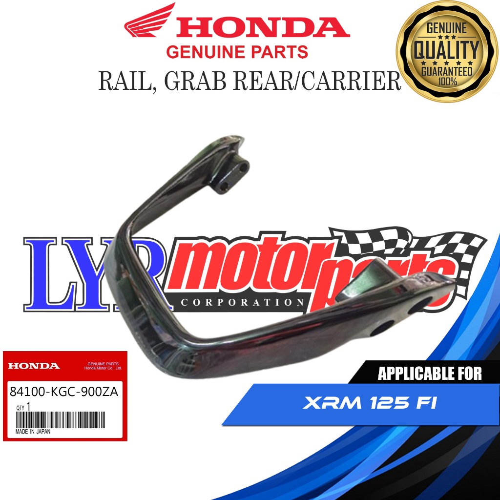 HONDA GENUINE RAIL, GRAB REAR/CARRIER FOR XRM 125 FI || 84100-KGC-900ZA ...