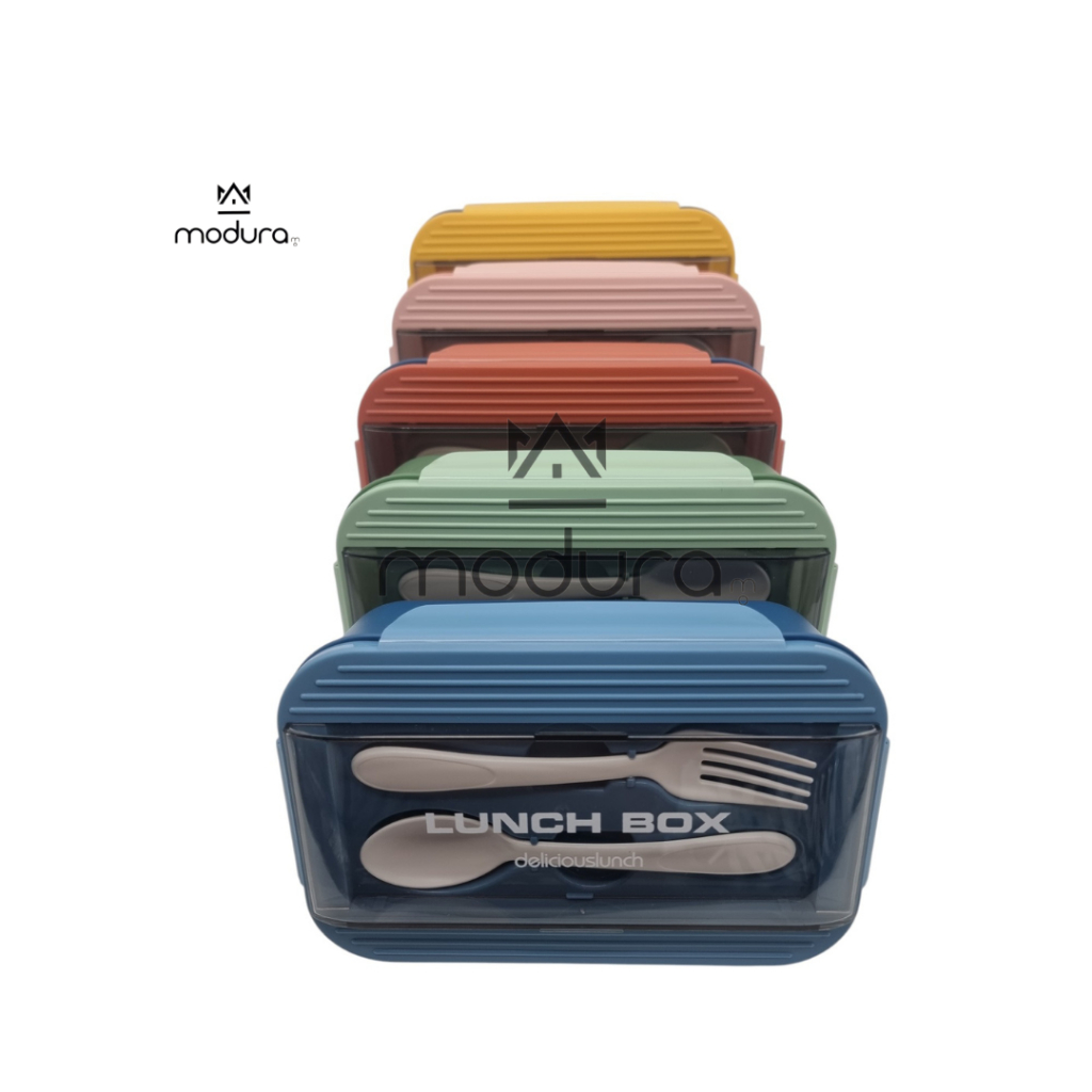 Ordinary Lunch Box with Spoon and Fork | Shopee Philippines