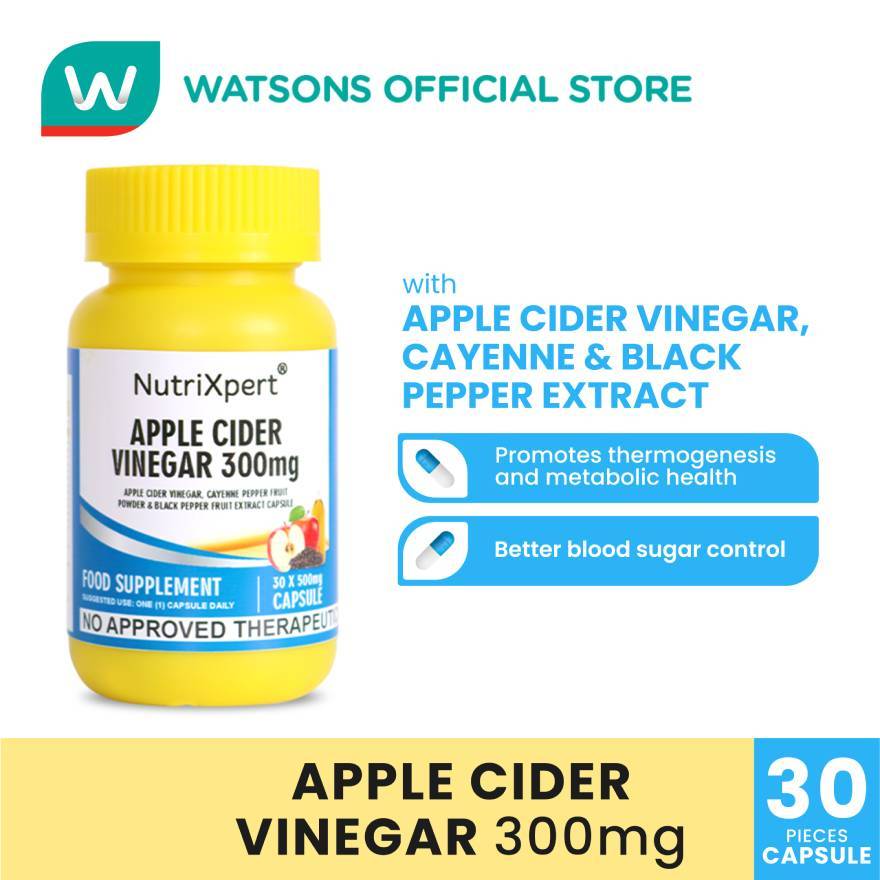 NutriXpert Apple Cider Vinegar 500mg | Shopee Philippines