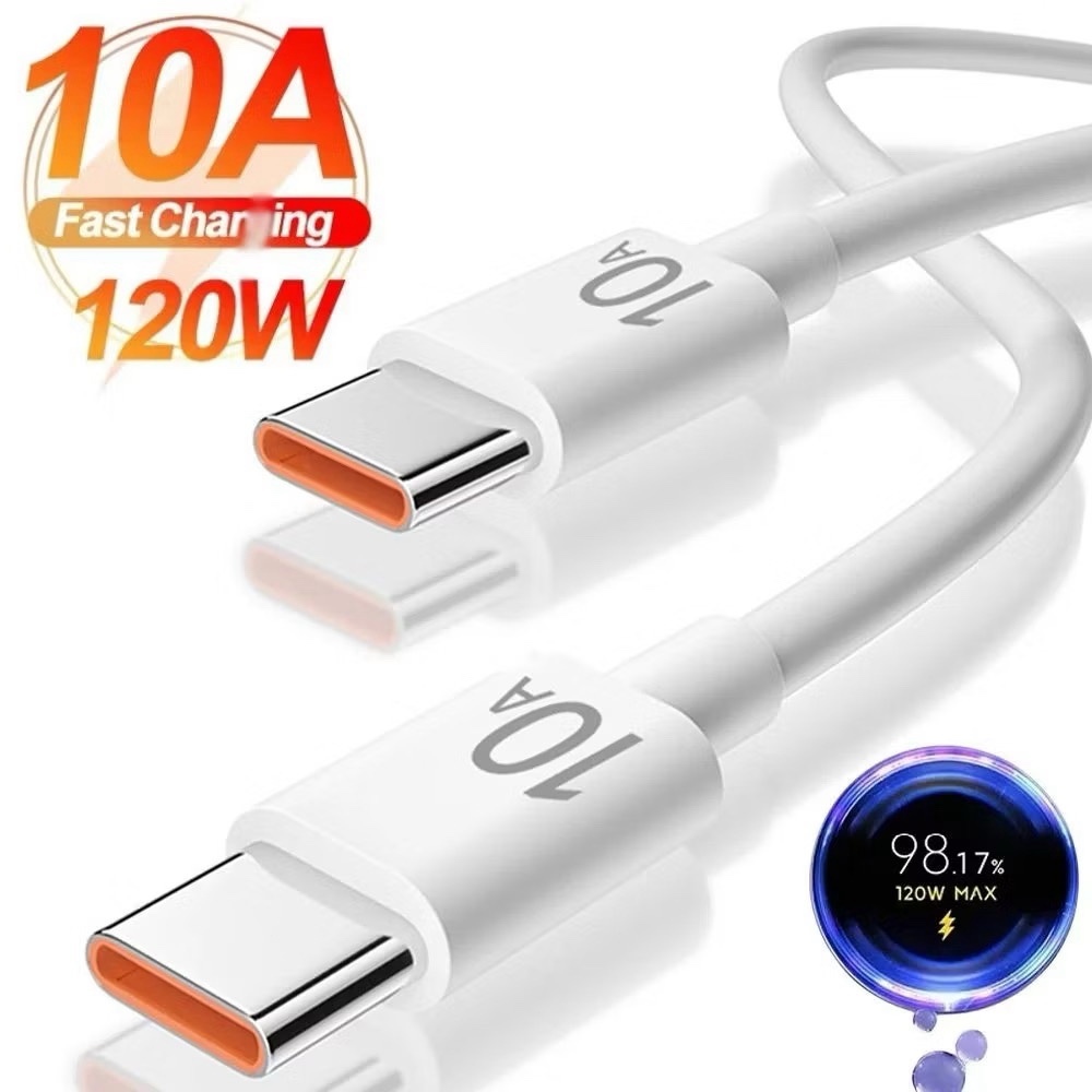 10A USB Type C Cable Super Quick Charging Line 120W USB Cable Data Cord ...
