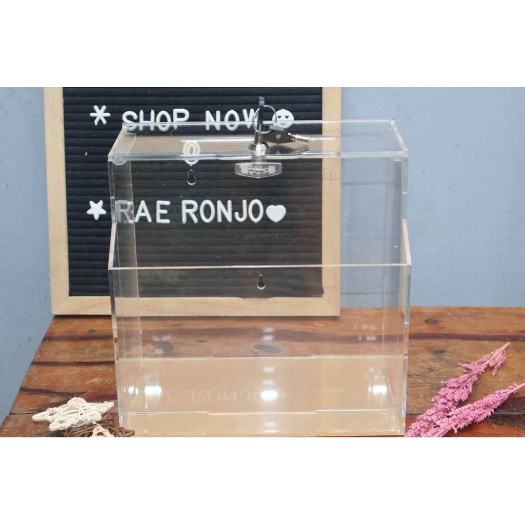 ACRYLIC SUGGESTION BOX / FEED BACK BOX/ DONATION BOX | Shopee Philippines
