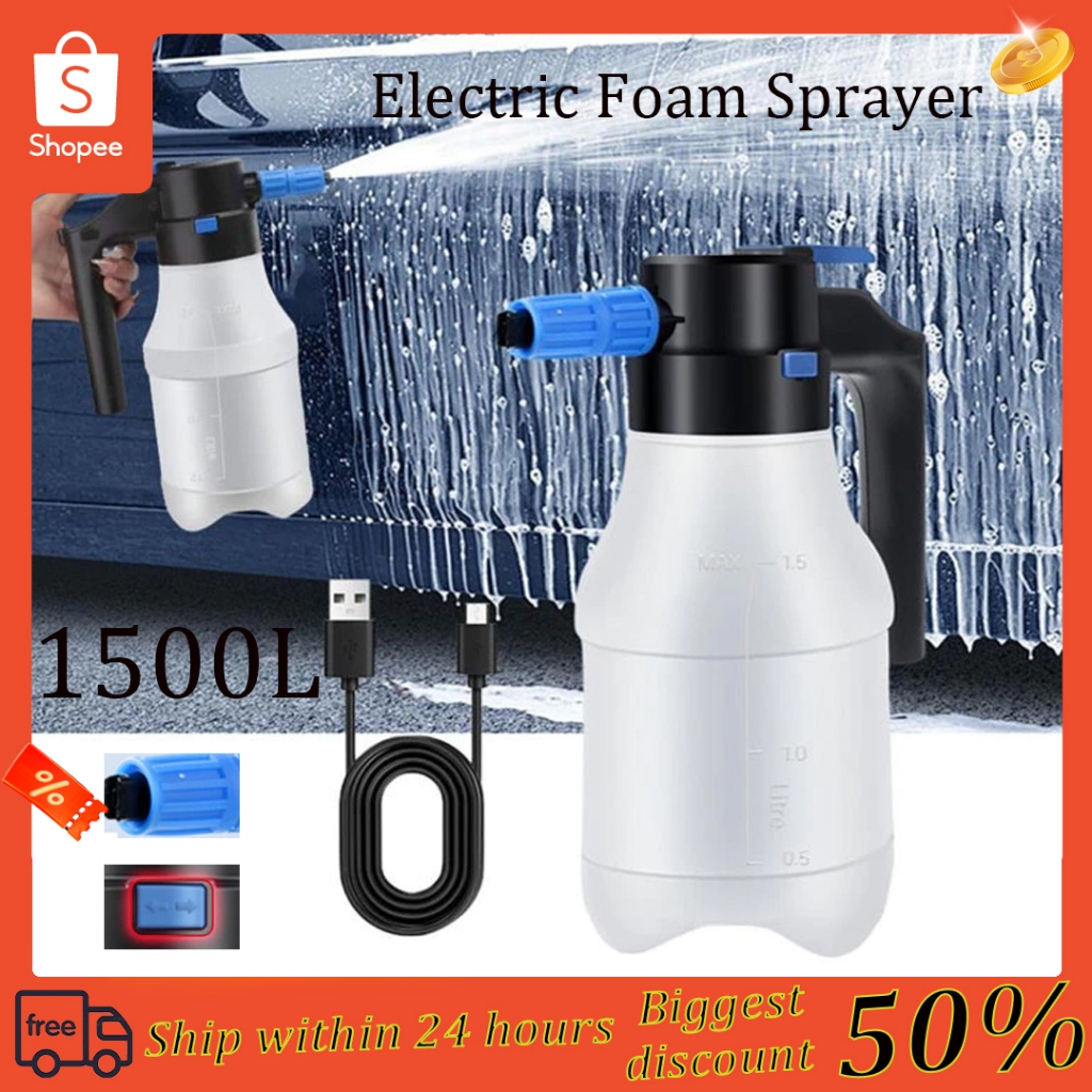 thumbnail image 2 of JDAG 1.5L Pump Foam Sprayer For Car Detailing – Pressure Sprayer For Soap & Chemicals 2 of 5