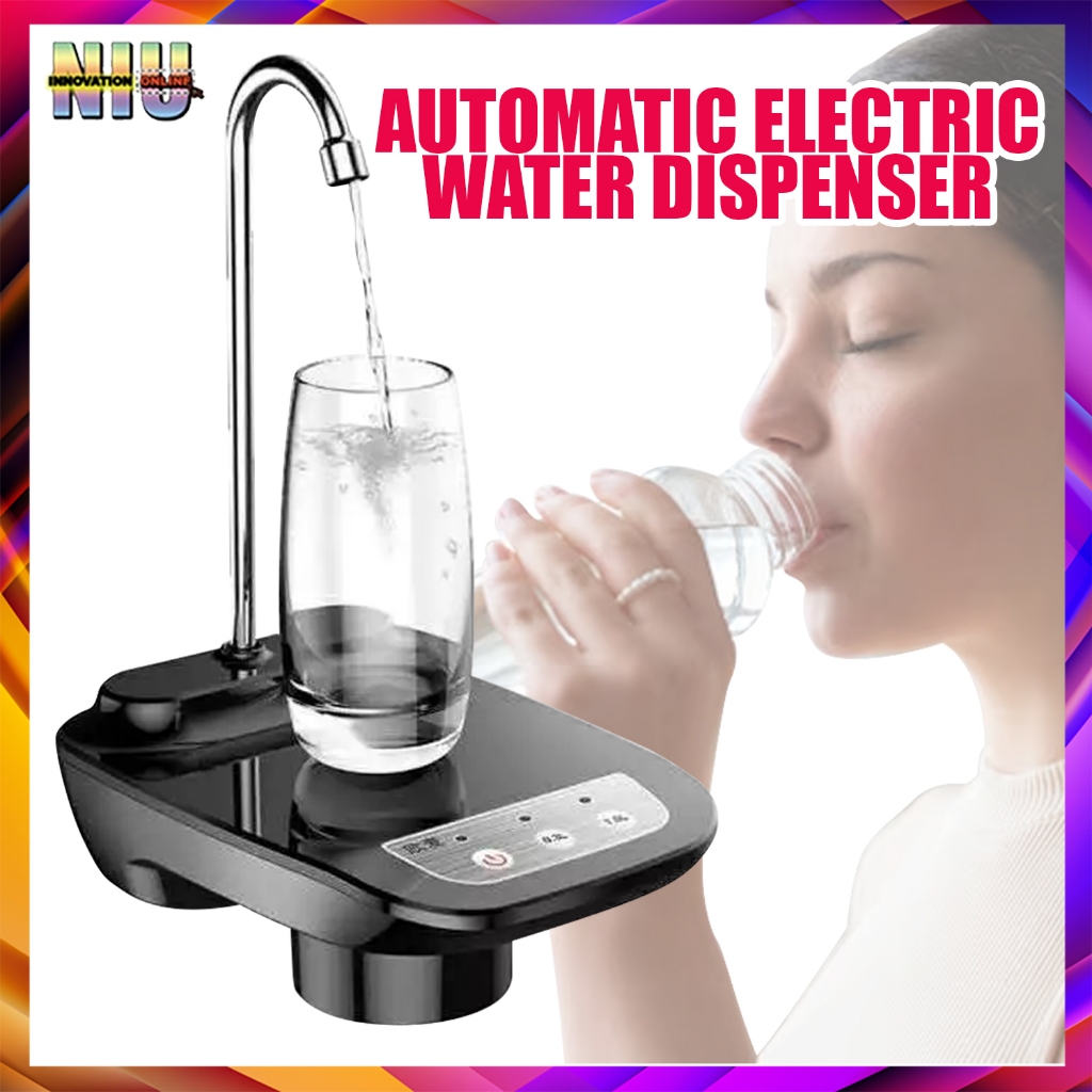1200mAh Automatic Electric Water Bottle Pump 5 gallon USB Rechargeable ...
