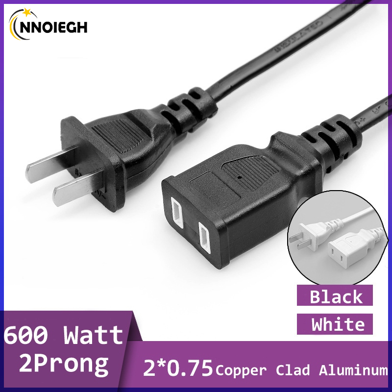 NNOIEGH Extension Cord 3/5/10M Meter 2 Plug Power Cord Extension 2 Pin ...