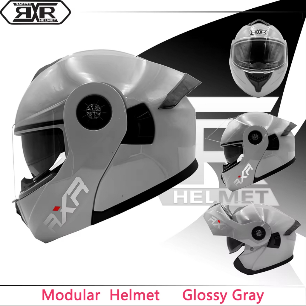 RXR Modular Helmet Full face Double Visor Affordable modular helmet ...