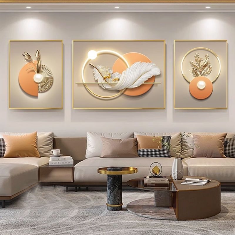 Modern Abstract Frame Triptych Mural Wall Art Decoration Painting ...