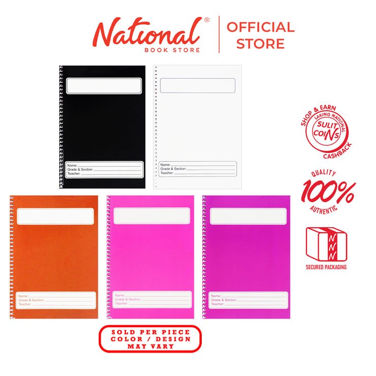 Seven Notes Spiral Notebook Color Coded 80 Sheets 5.875x7.875 inches ...
