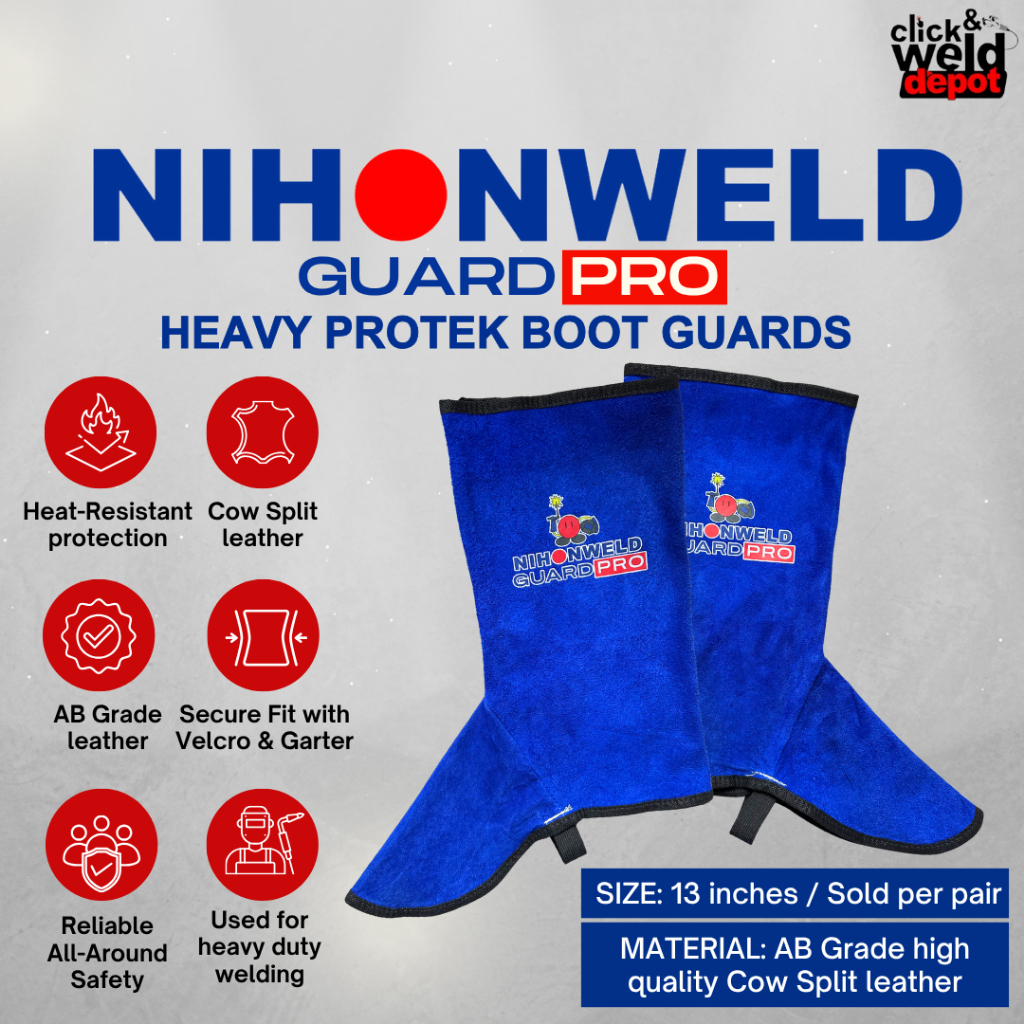 NIHONWELD GUARDPRO HEAVY PROTEK BOOT GUARDS | Shopee Philippines