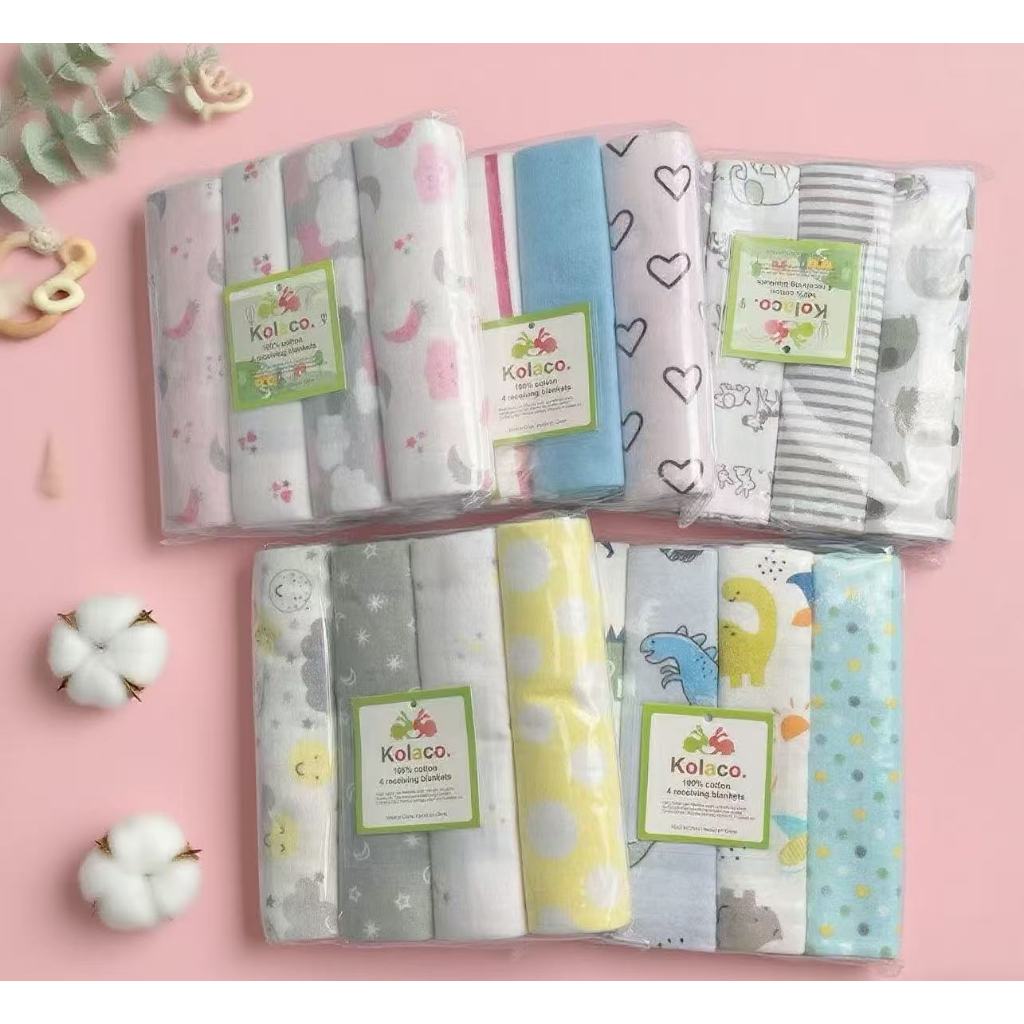 MODO 4pcs baby swaddle blanket newborn receiving blanket wrap new born ...