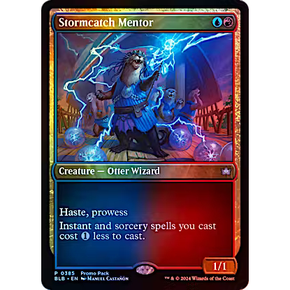 MTG CARD: Stormcatch Mentor (FOIL) (Bloomburrow) | Shopee Philippines