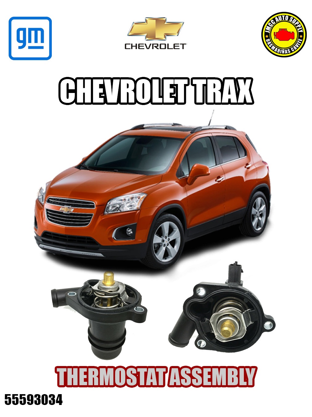 Chevrolet Trax 1.4L 2014-2020 Thermostat Assembly PN# 28290034 25200455 ...