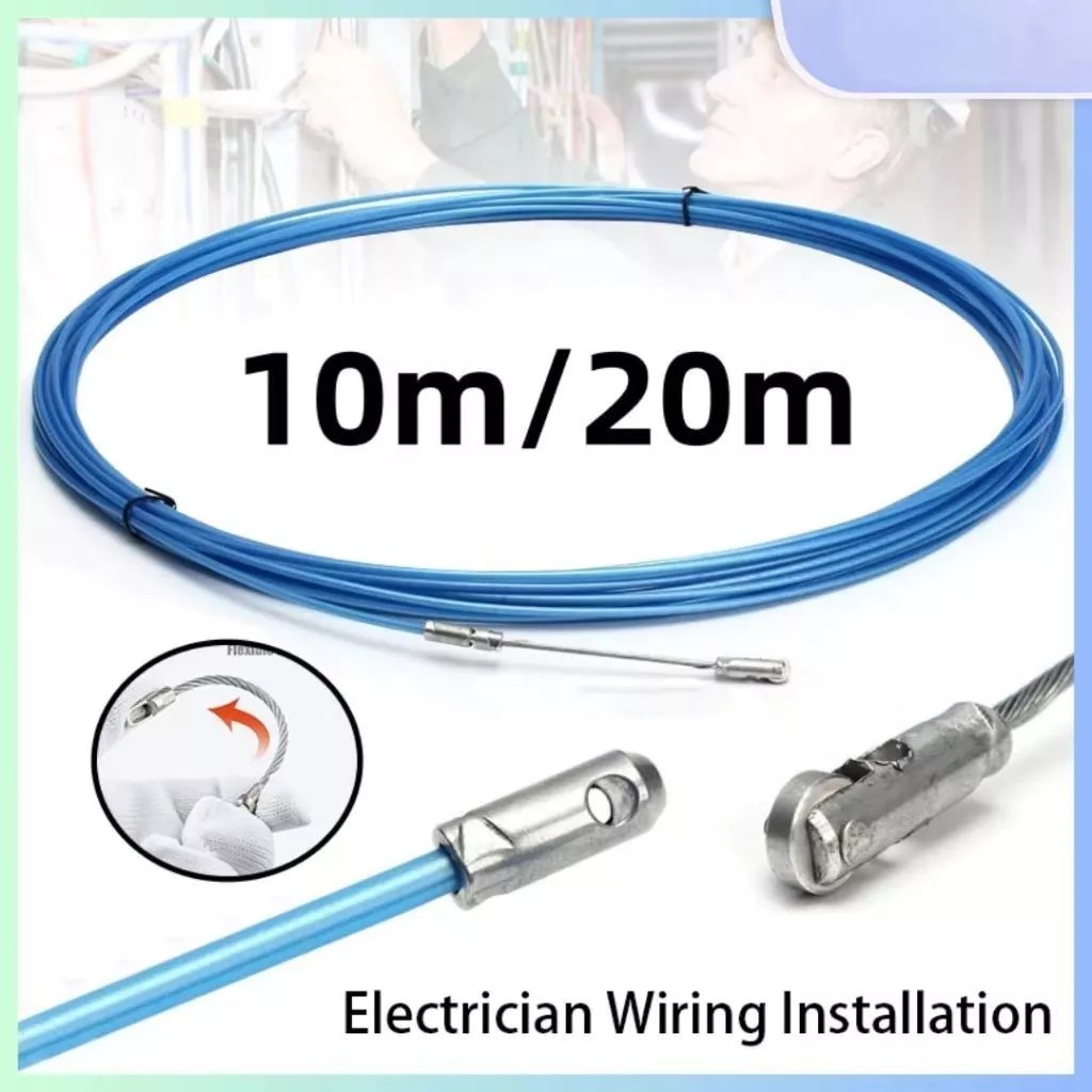 10/20m Cable Wire Puller Electrical Threader Through Wall Wire Guide ...