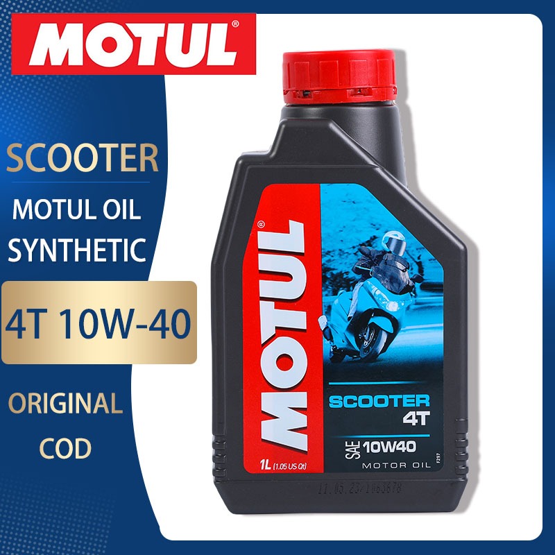 Motul Scooter Oil 1L SAE 10W-40 Fully Synthetic 4T Shell Advance Change ...