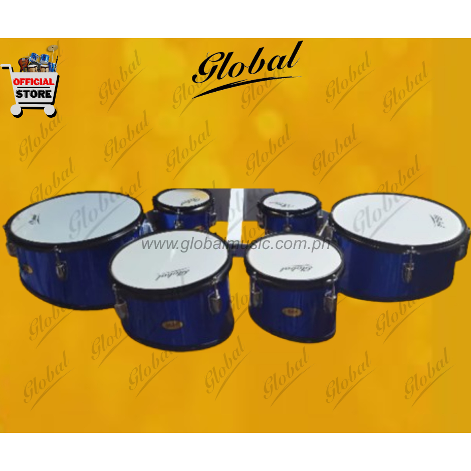 MARCHING DRUM GLOBAL 6 pcs Quinta / Sextet Marching / Parade Drums ...
