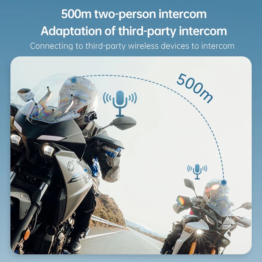 Q29 Motorcycle Helmet Intercom Bluetooth Headset 1080P HD IP66 Wireless ...