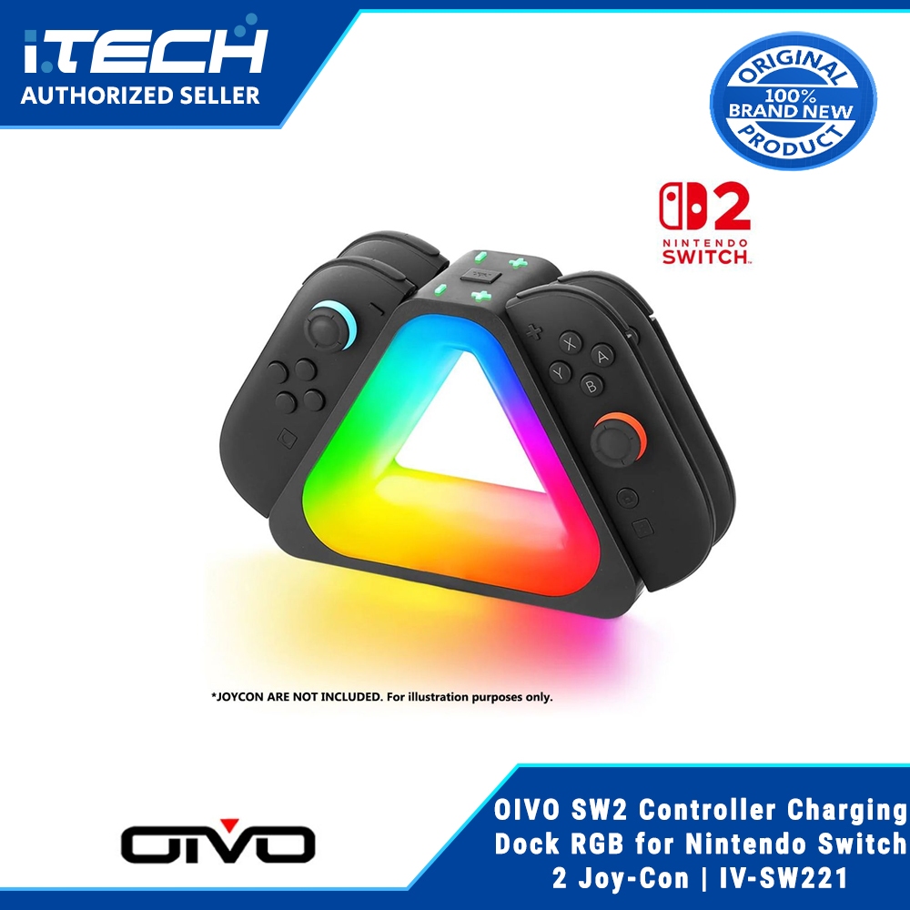 OIVO SW2 Controller Charging Dock RGB for Nintendo Switch 2 Joy-Con ...