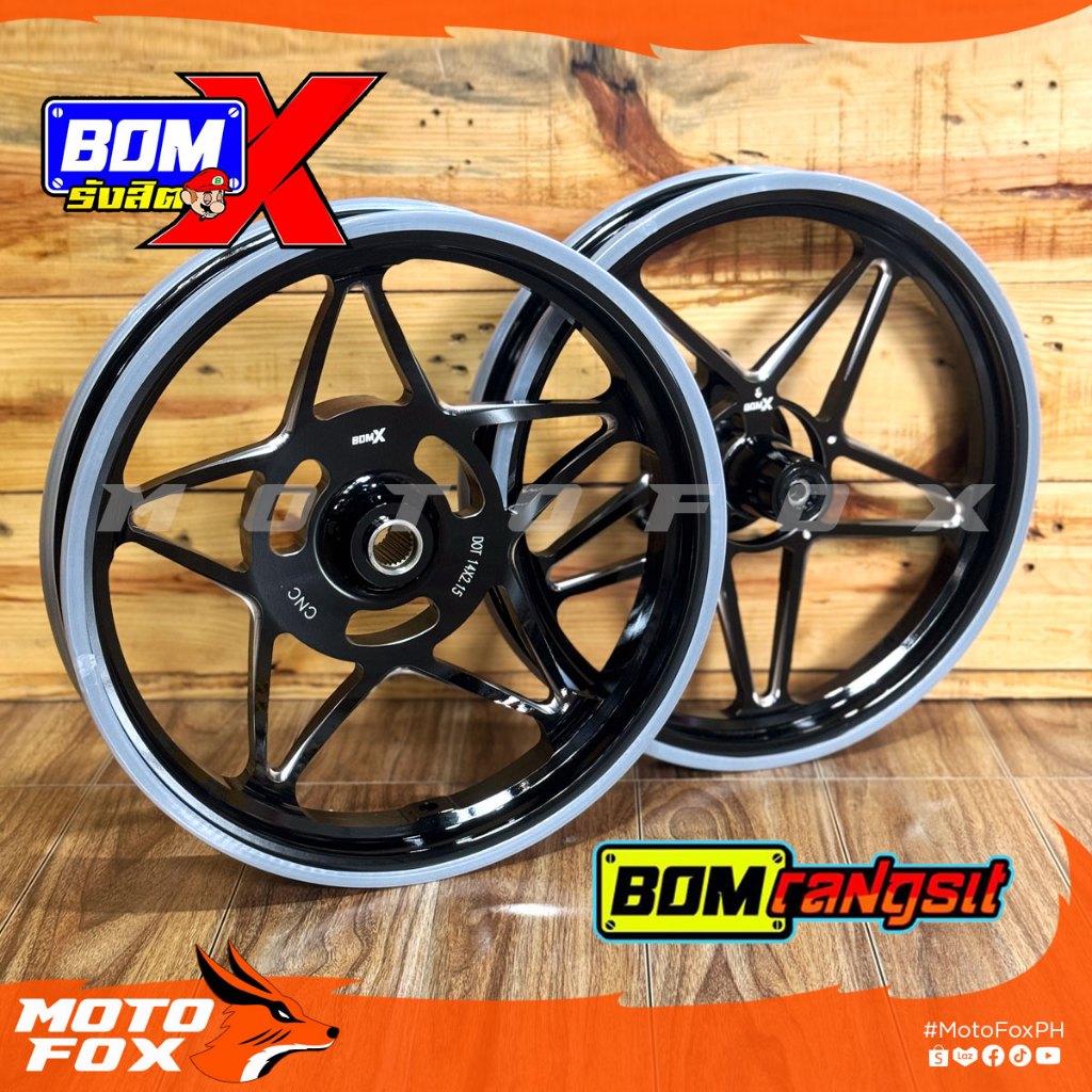 BomX Bom Rangsit LYNX Star Mags - NMAX V2 / Aerox V3 - 14's 5 Spokes ...