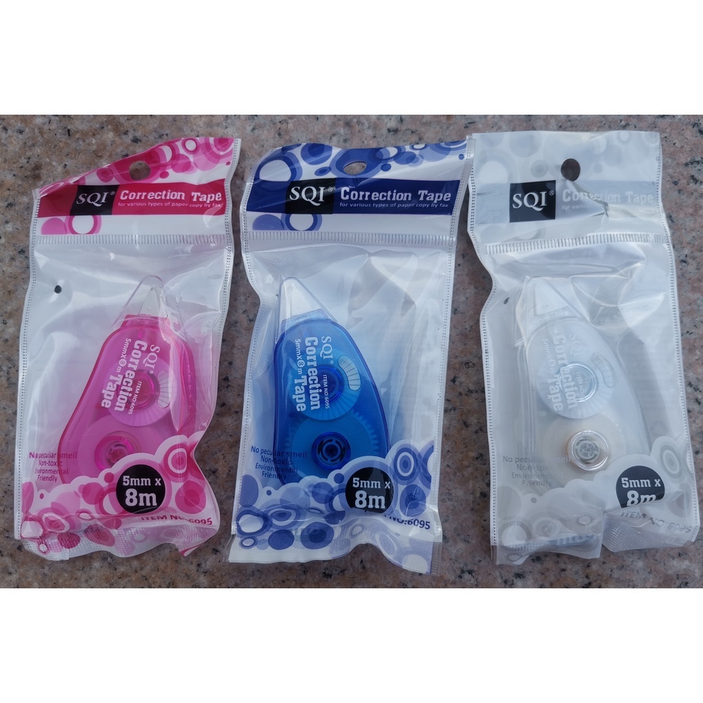 SQI Correction tape 5mm x 8m piece | Shopee Philippines