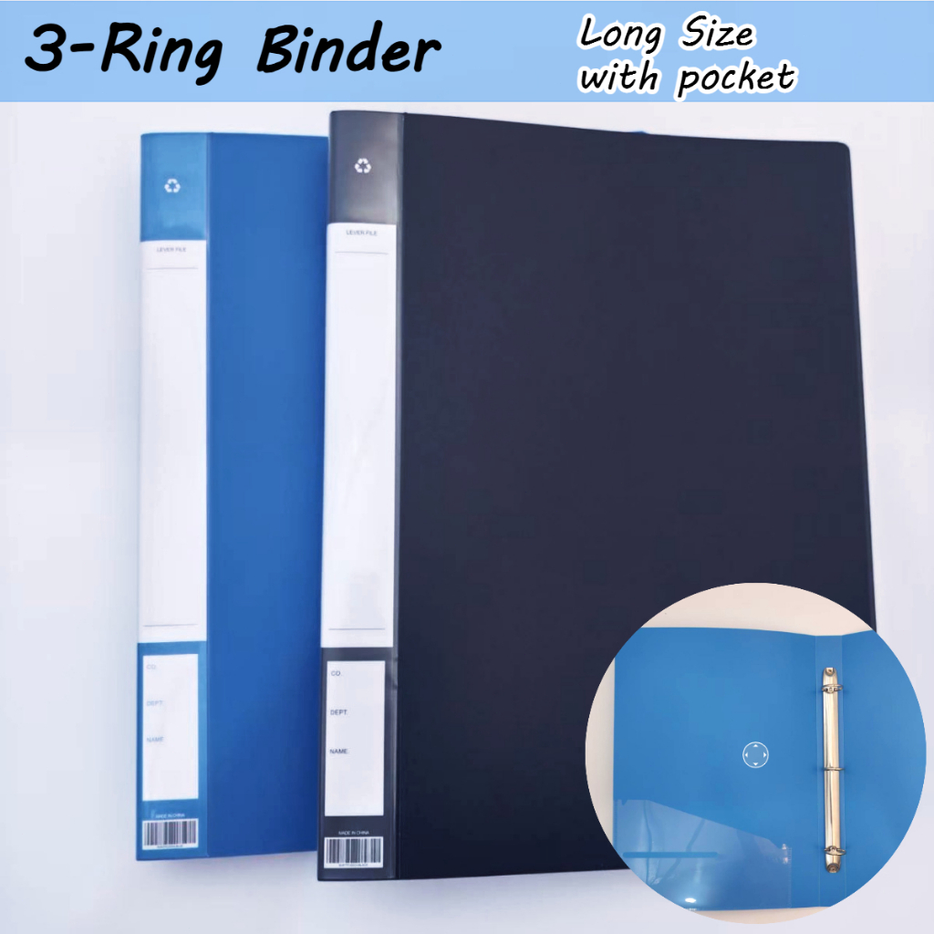 Gersoniel 40 Pieces Binder Pockets 3 Hole Zipper Pouch 3 Ring Binder A4 Pockets With Zipper Binder Folders Plastic Binder Pouches Binder Loose Leaf