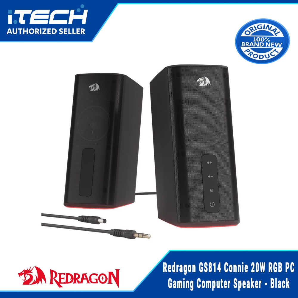 Redragon GS814 Connie 20W RGB PC Gaming Computer Speaker - Black ...