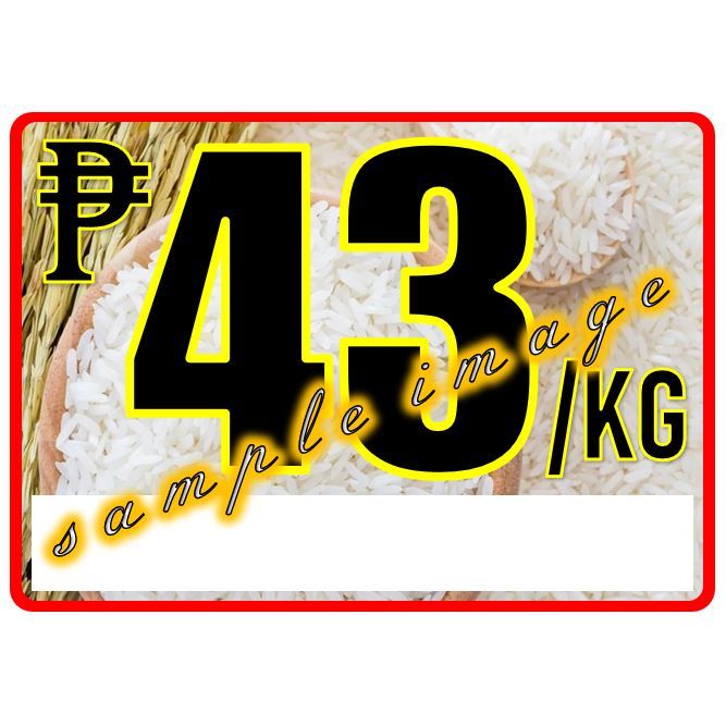 Bigas Signage Rice laminated signages signboard Price tag | Shopee ...